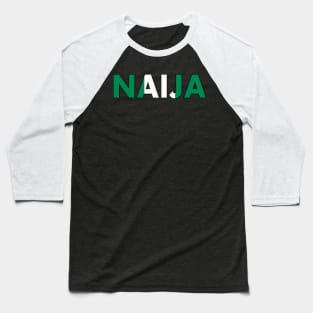 Nigerian Pride Flag Naija Baseball T-Shirt